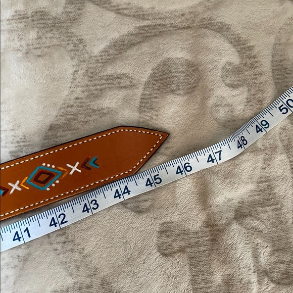 Handmade and Hand Painted Western Belt - Picture 6 of 6